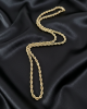 0266 Złoty łańcuszek celebrytka 60cm naszyjnik pozłacany 14k